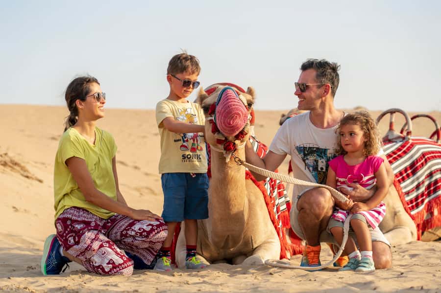 Dubai: Heritage Safari, Camel Ride & Al Marmoom Oasis Dinner - Camel riding in two short stages