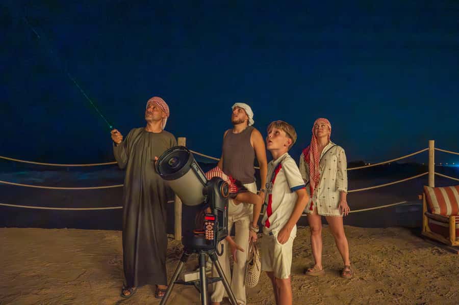 Dubai: Heritage Safari, Camel Ride & Al Marmoom Oasis Dinner - A five-course dinner with plenty on the table