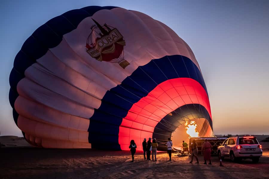 Dubai: Hot Air Balloon, Desert Safari, and Quad Biking Tour - The falcon show adds a local touch