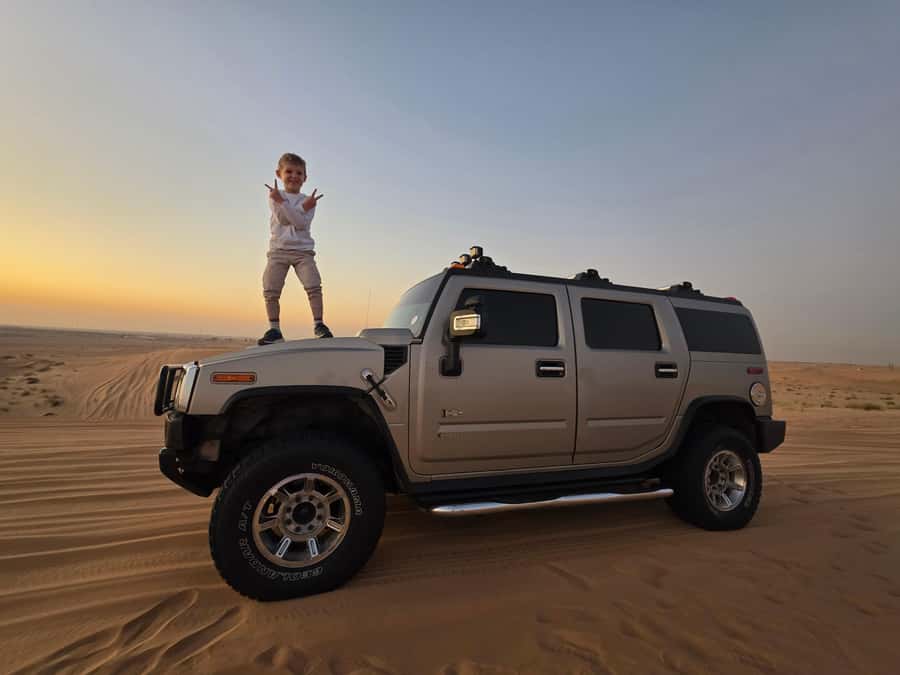 Dubai Hummer Safari Adventure & Traditional Dress Photoshoot - Dune bashing in the Hummer
