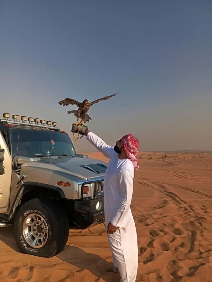 Dubai Hummer Safari Adventure & Traditional Dress Photoshoot - BBQ buffet, vegetarian choices, and camp dining
