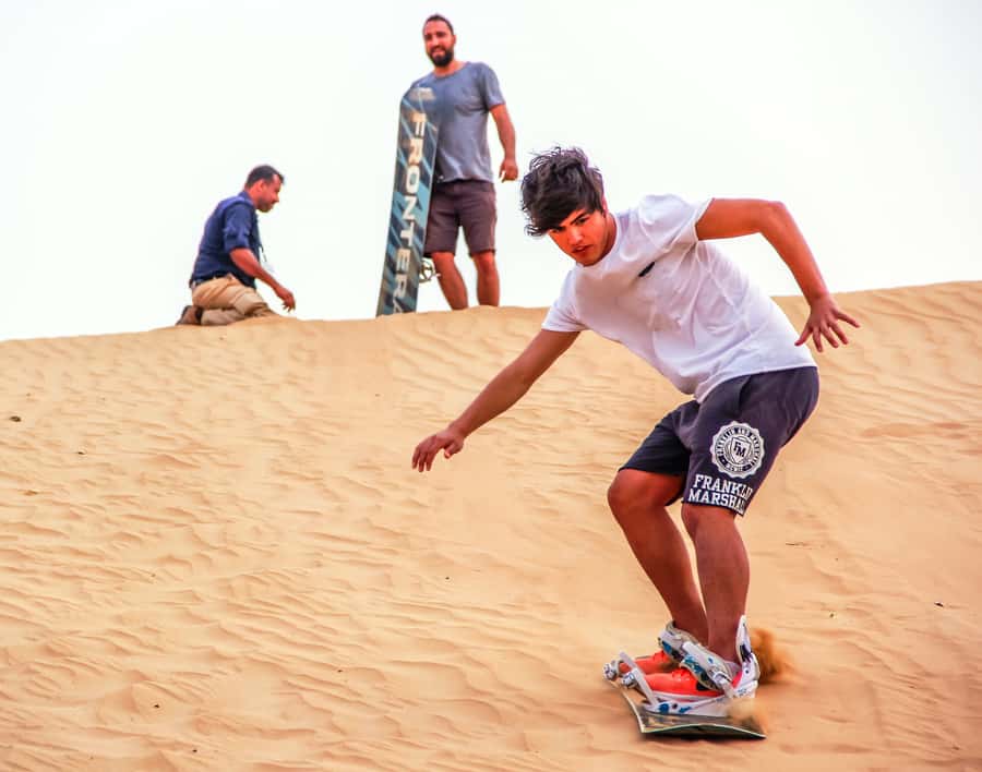 Dubai: Morning Desert Safari with Camel Ride & Sandboarding - Tire pressure and the start of the dune drive