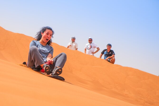 Dubai Morning Evening Desert Safari,Sand boarding and Camel ride - The essentials at a glance