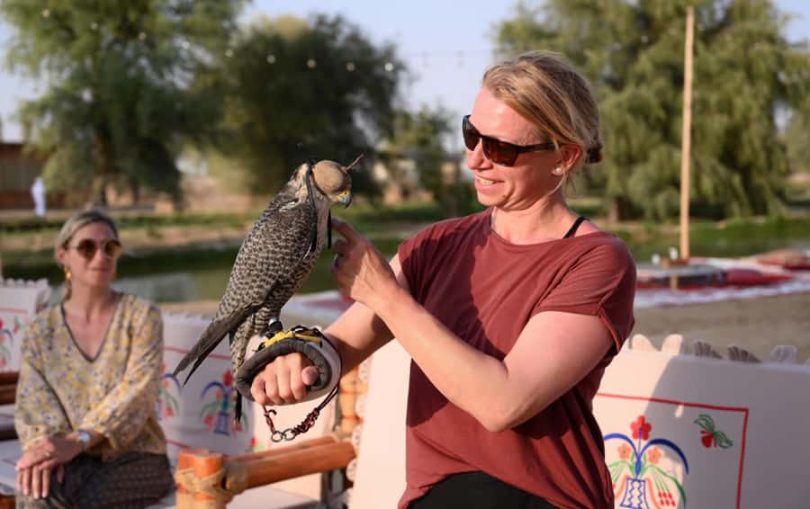 Dubai: Quad Bike Safari, Camels & Al Khayma Camp BBQ Dinner - A short camel ride and a closer look at camp life