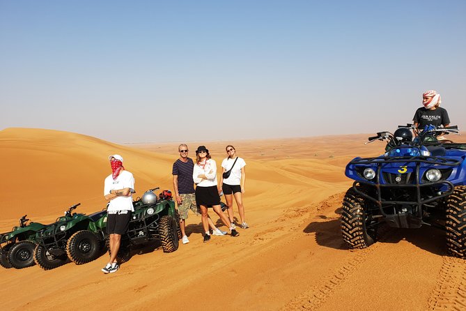Dubai: Quad Bike Safari, Camels, & Camp with BBQ Dinner - The camel ride is short but useful