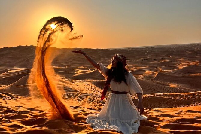 Dubai Red Dune Safari with Bedouin BBQ Dinner & Hotel Transfers - Tanura, belly dance, and fire performances