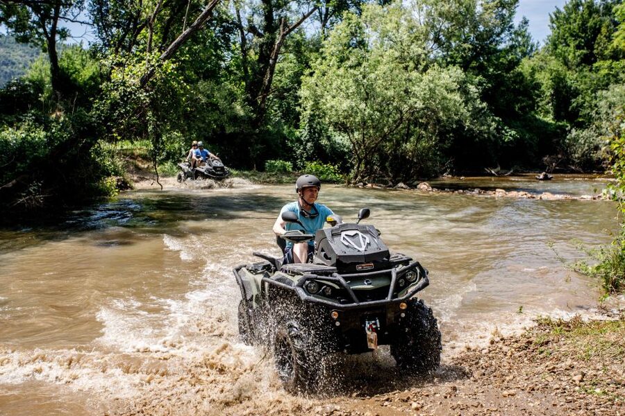 Dubrovnik: Kojan Koral ATV Quad Safari with transport - The 15-minute safety briefing and Can-Am quads