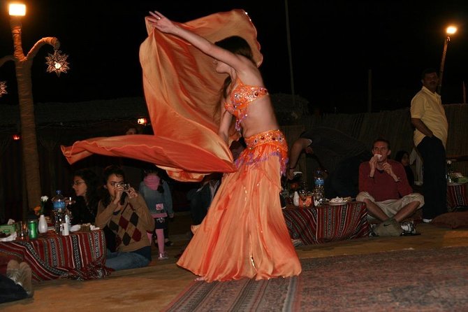 Evening Desert Safari & BBQ With Live Shows,Camel Ride,Falcon pic - BBQ dinner and drinks: convenient, not a fine-dining stop