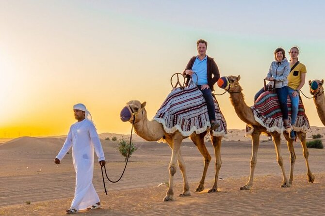 Evening Desert Safari Dubai with Camel Riding & BBQ Buffet Dinner - Bedouin-style camp, henna, shisha, and costumes
