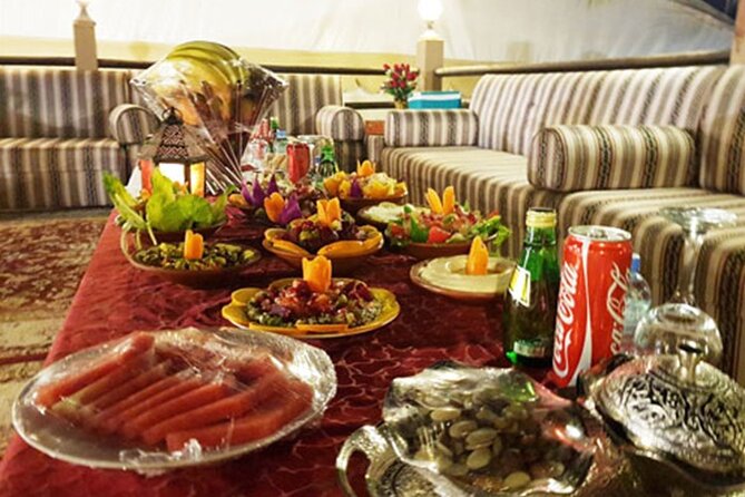 Evening desert safari with camel ride and BBQ dinner - Lahbab’s red dunes and the main dune-bashing ride