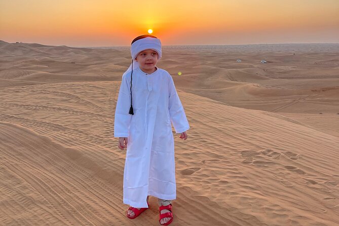 Evening Dubai Desert Safari, Red Sand, Premium camp shows & Diner - Fire, Tanura, and belly dance