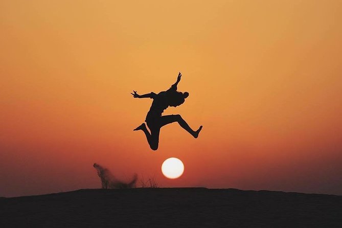 Evening Dubai Safari with BBQ, Dance Shows & Quad Biking optional - A short camel ride and a traditional camp welcome
