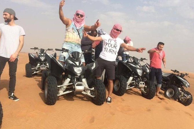 Evening Red Dunes Safari with Quad Biking, BBQ Dinner & LiveShows - The Desert Camp Turns Adventure Into an Evening Out