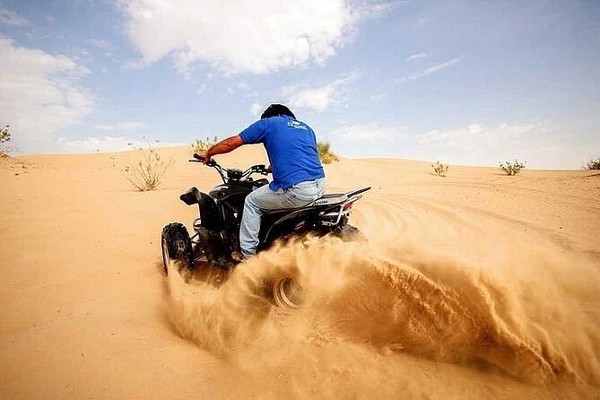Exciting Morning Desert Safari & Thrilling Quad Bike Ride - Lahbab Desert and the first view of the dunes