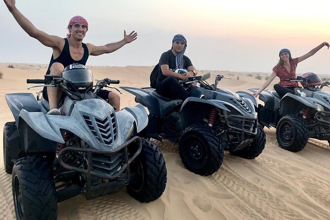 Exhilarating Desert Safari, Including BBQ Dinner from Dubai - BBQ dinner, drinks, and seating after dark
