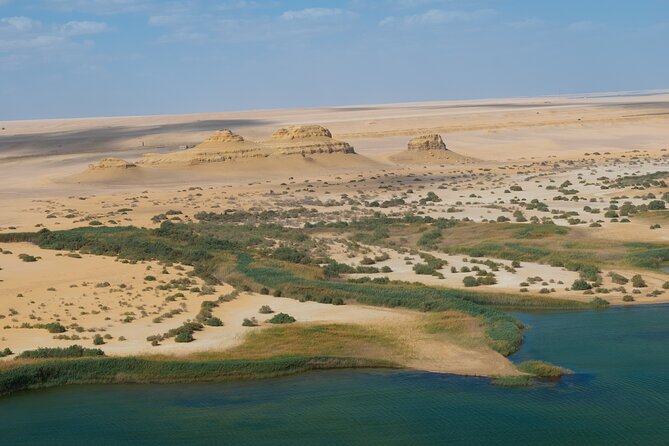 Fayoum Oasis Adventure 4WD Desert Safari with Traditional Lunch - Magic Lake: a swim with desert all around