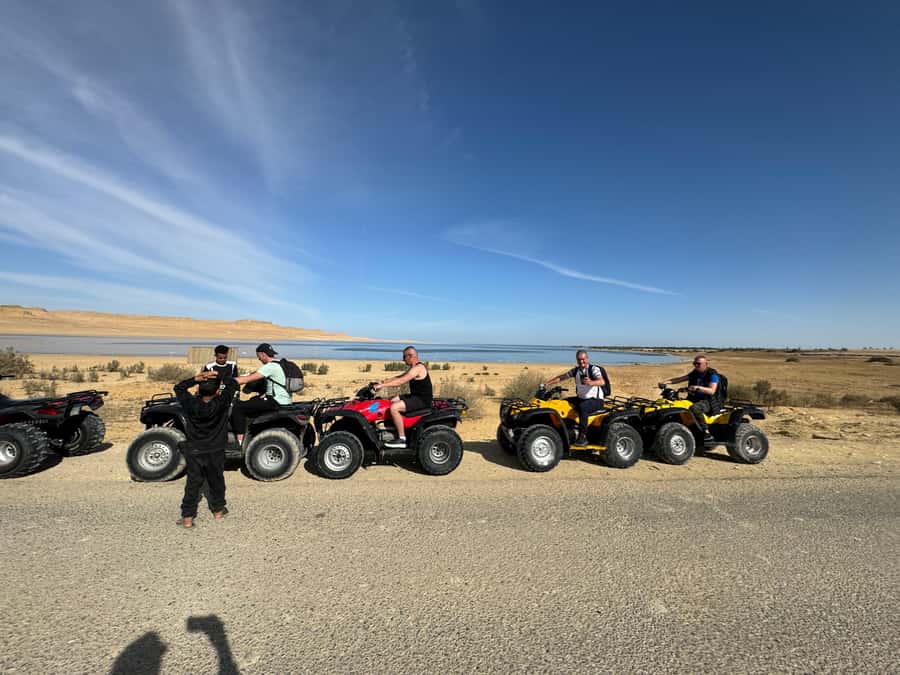 Fayoum: Qarun Sahara Safari With( ATV ) Quad bike From Cairo - Lunch at camp and a lake sunset