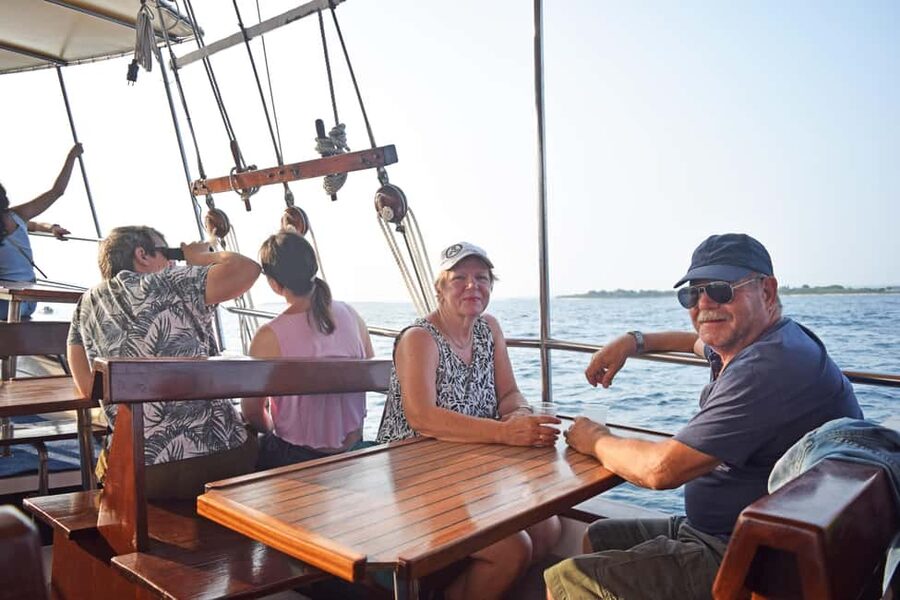 Fazana: Dolphin Finder in Brijuni islands Safari with Dinner - Dinner, drinks, and the private table