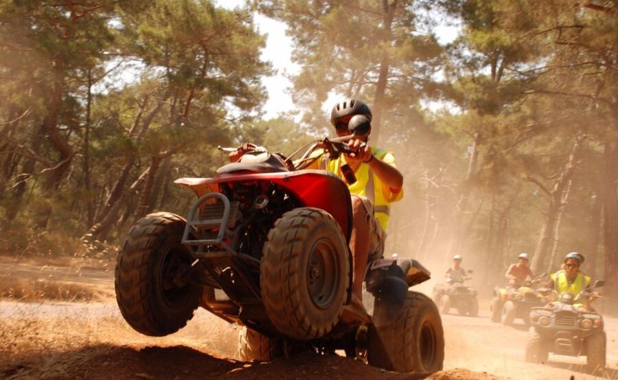 Fethiye: Guided Quad Mountain Safari with Pickup - The forest track: dust, rocks, water, and mud