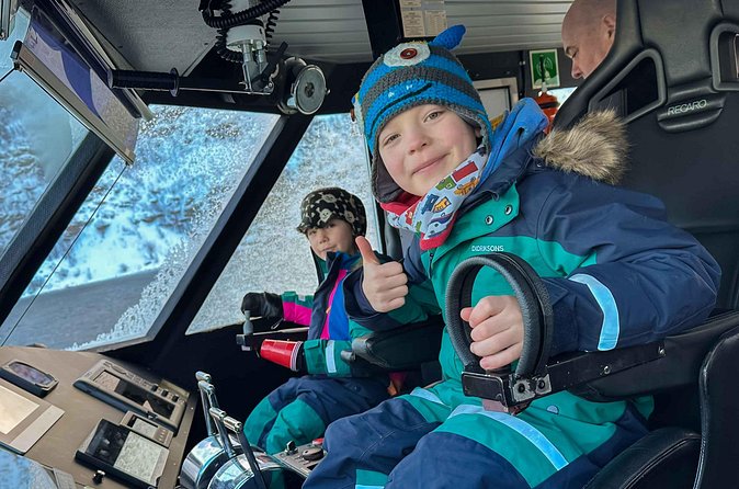 Fjord Safari in the Altafjord - A warm boat helps in Arctic weather
