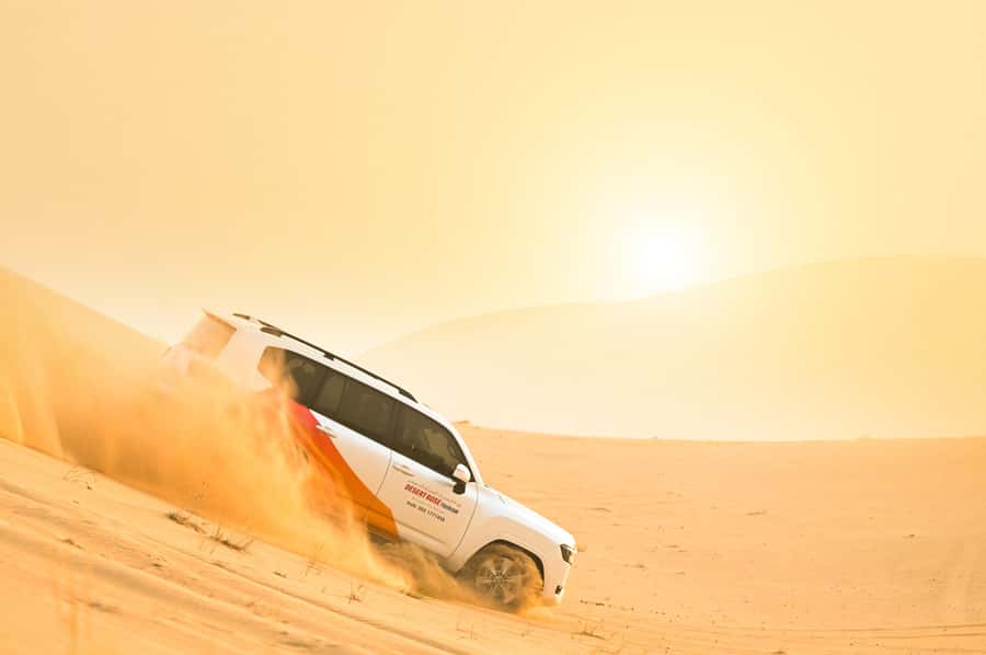 From Abu Dhabi: Dune Bashing Desert Safari - The 40-minute dune bashing run