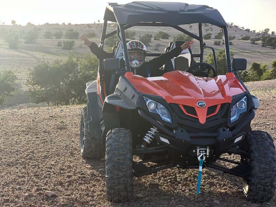 From Agadir/Taghazout: Buggy Safari Adventure & Moroccan Tea - Getting comfortable before the two-hour route