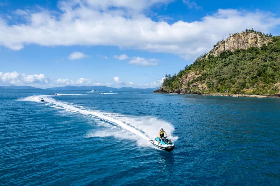 From Airlie Beach: Two-Island Safari - Riding toward Daydream and South Molle Islands