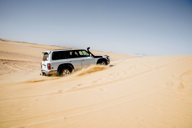 From Cairo 4x4 Safari, Camel Ride, Magic Lake, Waterfalls & Lunch - Wadi El Rayan waterfalls and open desert views