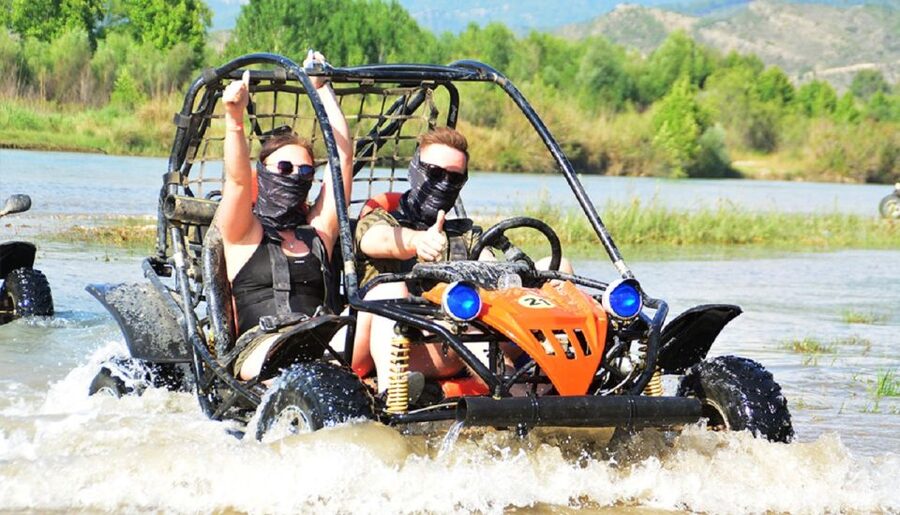 From city of Side: Taurus Mountains Buggy Safari - A three-minute lesson before the dirt begins