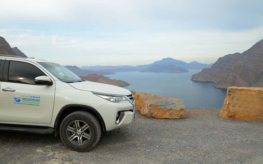 From Dubai: Musandam Khasab Tour with Boat Trip and Safari - Telegraph Island: history with a swimming stop