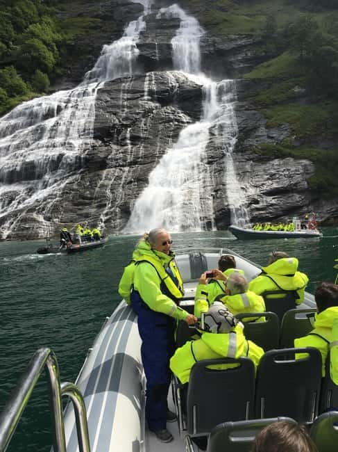 From Hellesylt: Experience Fjordsafari Geirangerfjord on RIB - Seven Sisters: the main waterfall stop