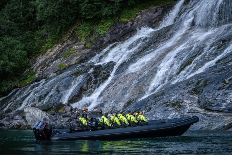 From Hellesylt: Experience Fjordsafari Geirangerfjord on RIB - Starting at Hellesylt Camping