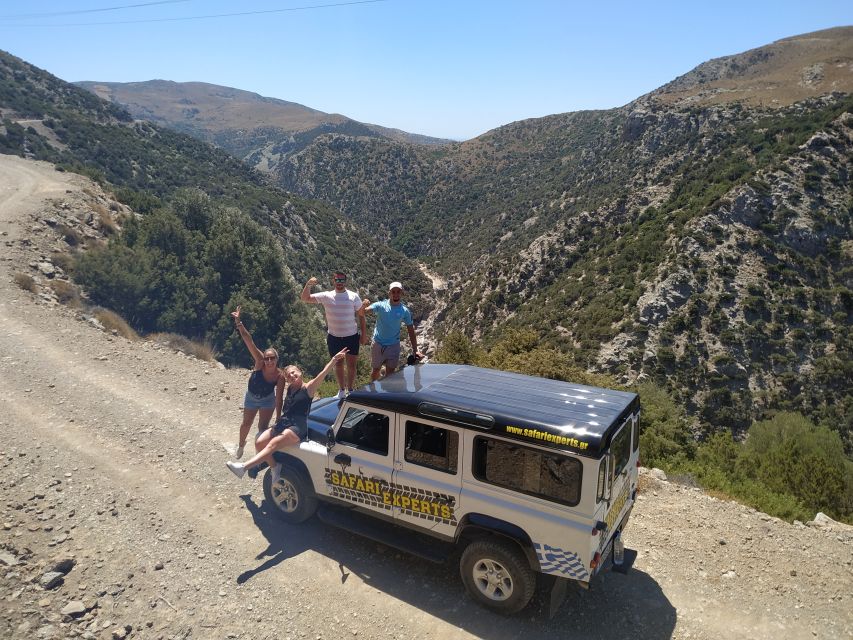 From Heraklion: Matala Beach - Caves & winery Full Day tour - Café time and the slower end to the day