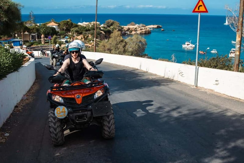From Heraklion: Quad Safari Wild Crete Evening Tour - Along the coast to Skotino Cave
