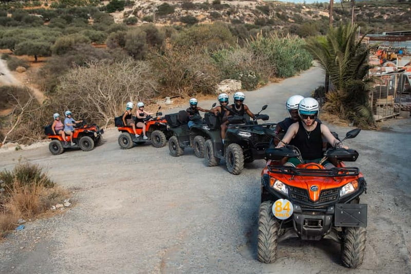 From Heraklion: Quad Safari Wild Crete Evening Tour - Getting ready in Hersonissos