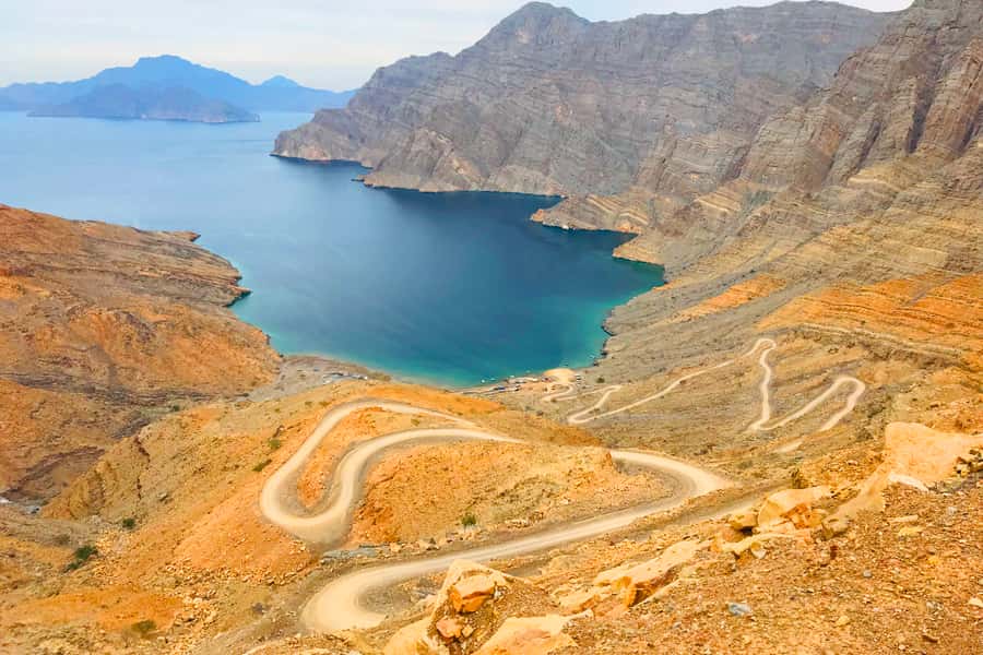 From Khasab: Half-Day Mountain Safari to Jabel Harim - The fossil wall reveals an ancient sea floor