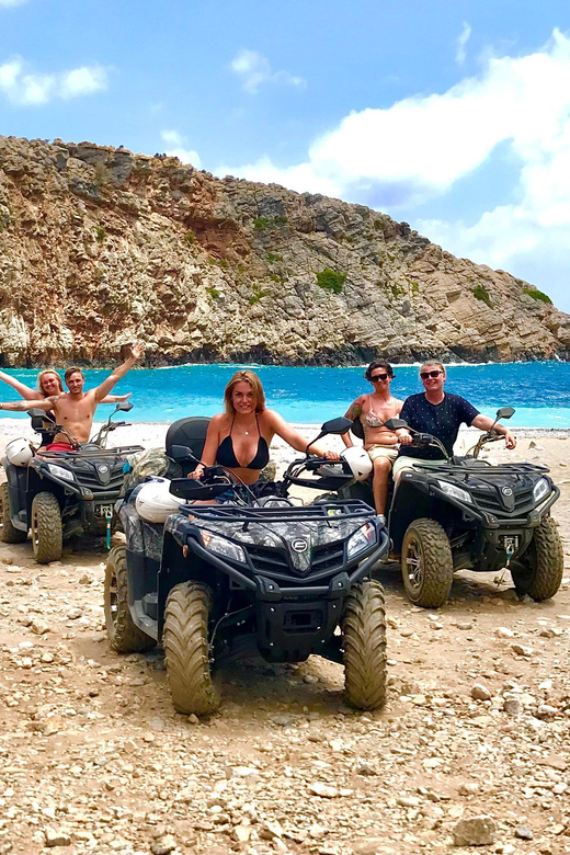From Platanias: Quad safari with Hotel transfer - The short secret stop and what it adds