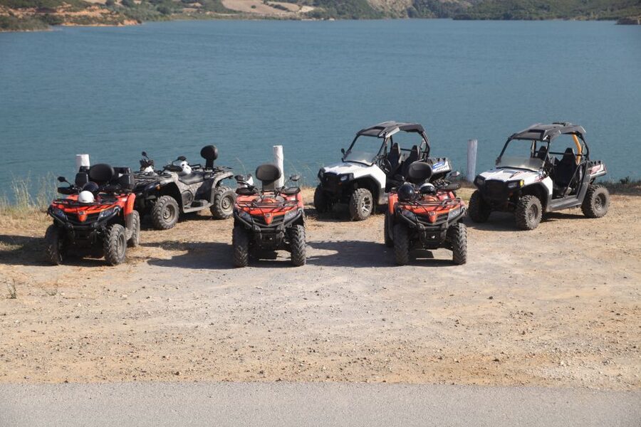From Rethymno: Half-Day Off-Road Buggy Safari - Driving above Rethymno toward Maroulas Mountain