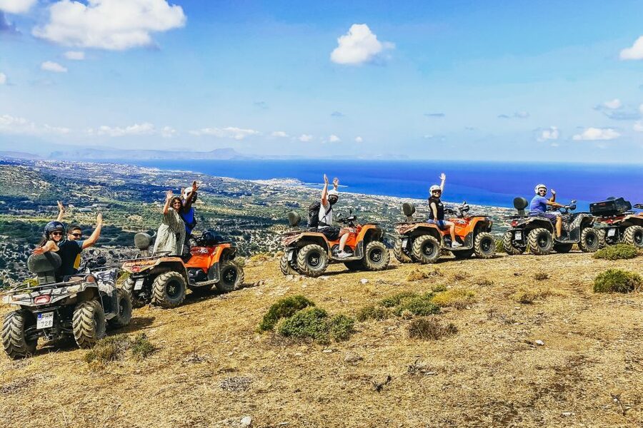 From Rethymno: Half-Day Quad Bike Safari - Summit views and the first short break