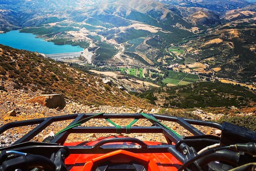 From Rethymno: Half-Day Quad Bike Safari - Prassies gives the ride a village finish