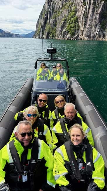 From Stavanger: Lysefjorden & Pulpit Rock Safari by RIB - Starting across from the souvenir shops