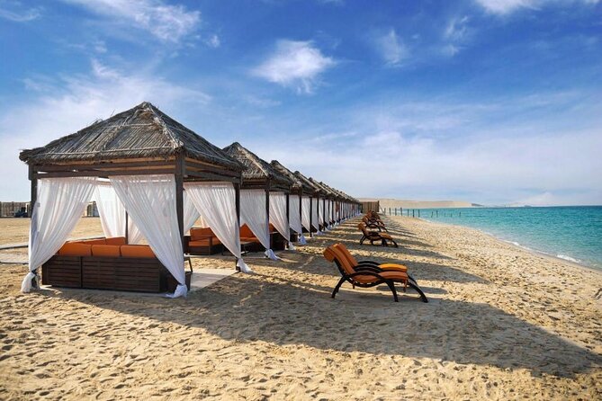 Full-Day Desert Safari with Buffet Dinner || Inland Sea Visit - Camels and falcons, with extra-cost details