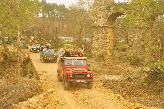 Full-Day Fun Jeep Safari:Through Waterfalls Villages Green Canyon - Green Lake and Manavgat Dam by boat