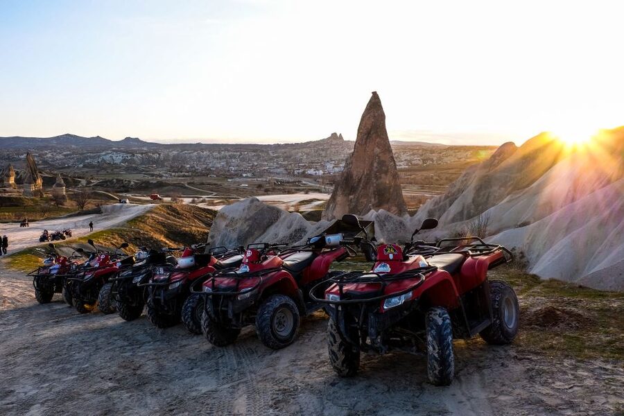 Göreme: Quad Safari through the Sword, Love & Rose Valleys - Love Valley and Cappadocia from ground level