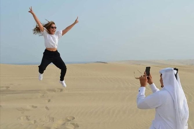 Half Day Desert Safari || Sand Boarding || Camel Ride || Inland Sea Visit || - Dune bashing: thrilling, physical, and not for everyone