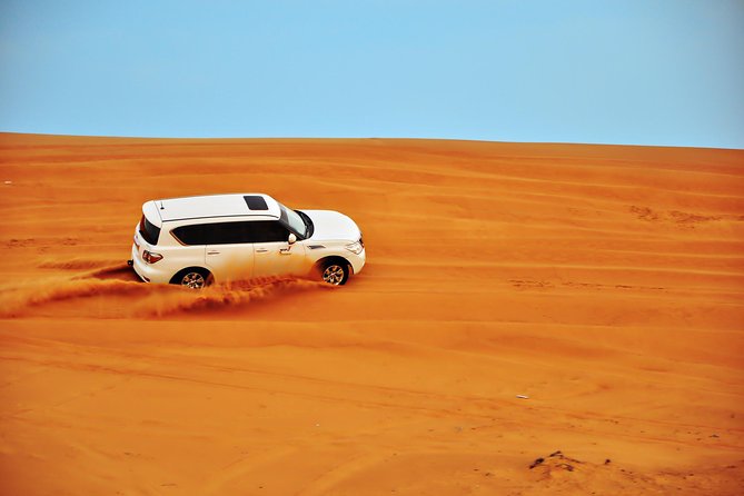 Half Day Desert Safari || Sand Boarding || Camel Ride || Inland Sea Visit || - Sealine Beach and the tire-deflation stop