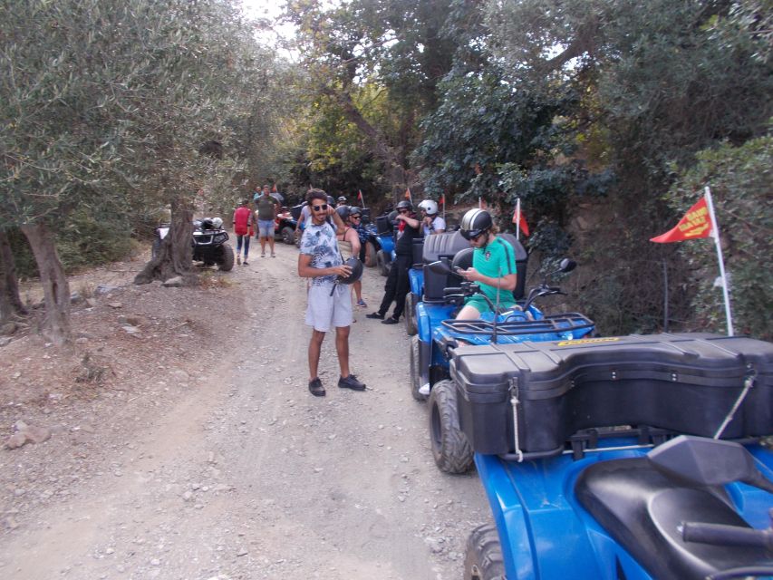 Hersonisos - Malia :off-road quad safari with transfer+Lunch - Potamos Beach finishes the dusty ride