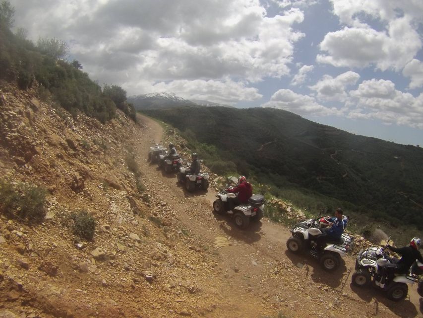 Hersonissos: ATV Quad Bike Safari in the Mountains of Crete - Riding through olive groves and the Potamies riverbed