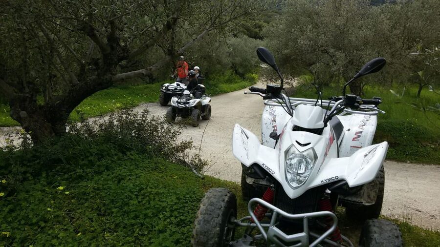 Hersonissos: ATV Quad Bike Safari in the Mountains of Crete - Karouzanos, a village café, and the taste of raki