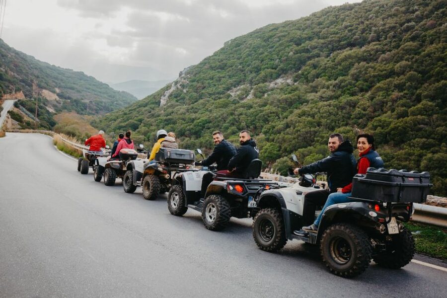 Hersonissos: ATV Quad Bike Safari in the Mountains of Crete - The meal at a local tavern